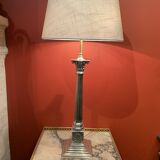 Métal argent néoclassique de lampe