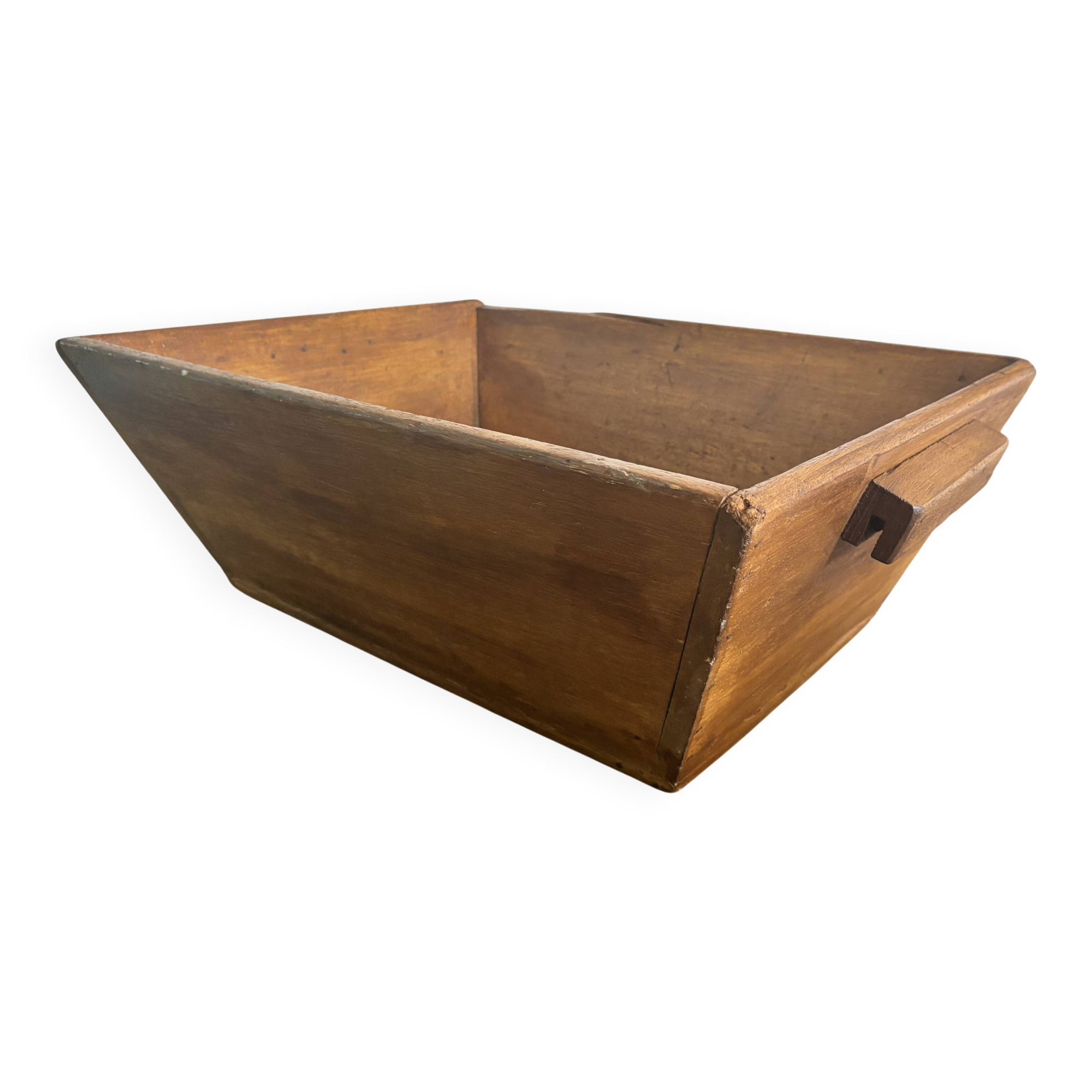 Large vintage wooden dough trough – 65 × 50 cm