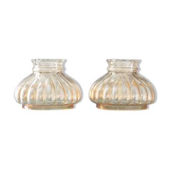 Booked Lot of two glass globes