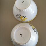 2 vintage earthenware bowls