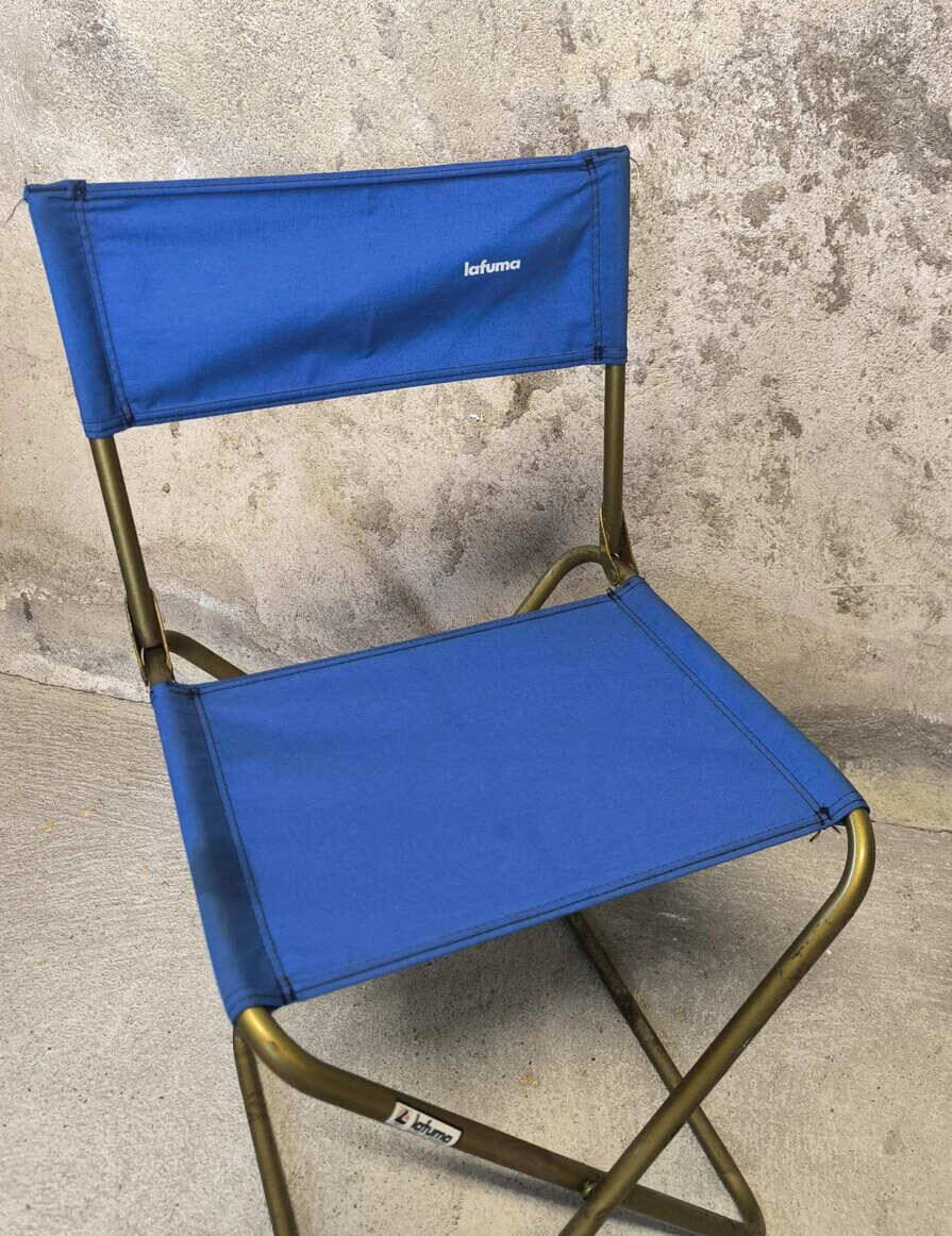 Vintage Lafuma camping chair pair