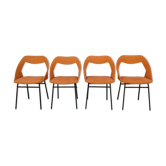 Chaises design Louis Paolozzi vintage années 50