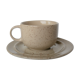 Coffee cup and vintage pyrity sandstone subcup