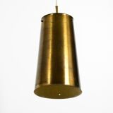 Large Mid Century Modern copper pendant lamp with 4 sockets