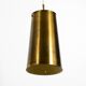 Large Mid Century Modern copper pendant lamp with 4 sockets