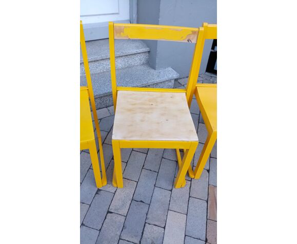set of swedish stacking chairs by Sven Markelius Modell "Orchester"