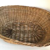 Vintage rattan wicker basket popular art laundry basket