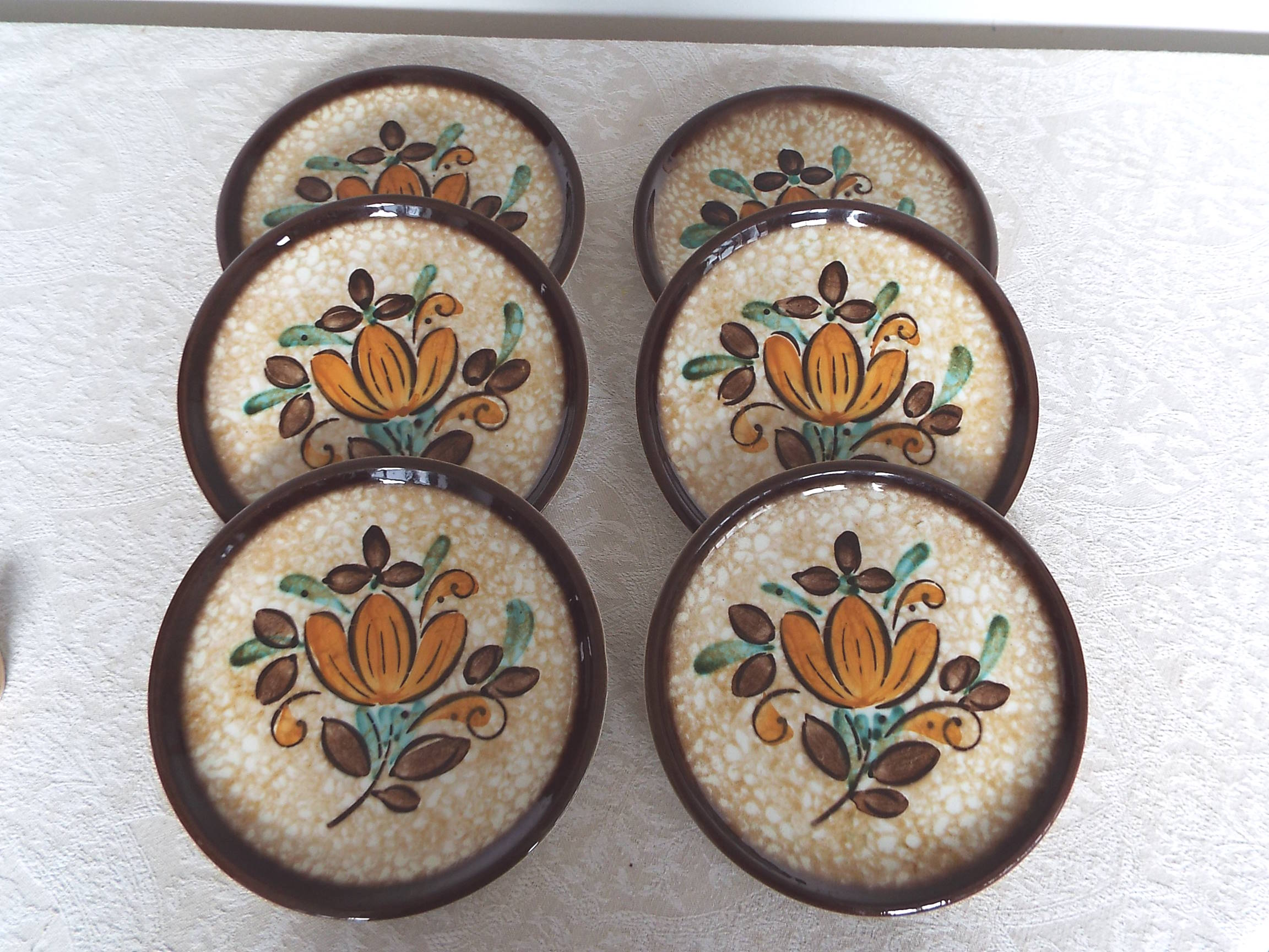 6 Boch Corfu dessert plates