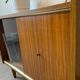 Small vintage 1960s display cabinet/TV unit