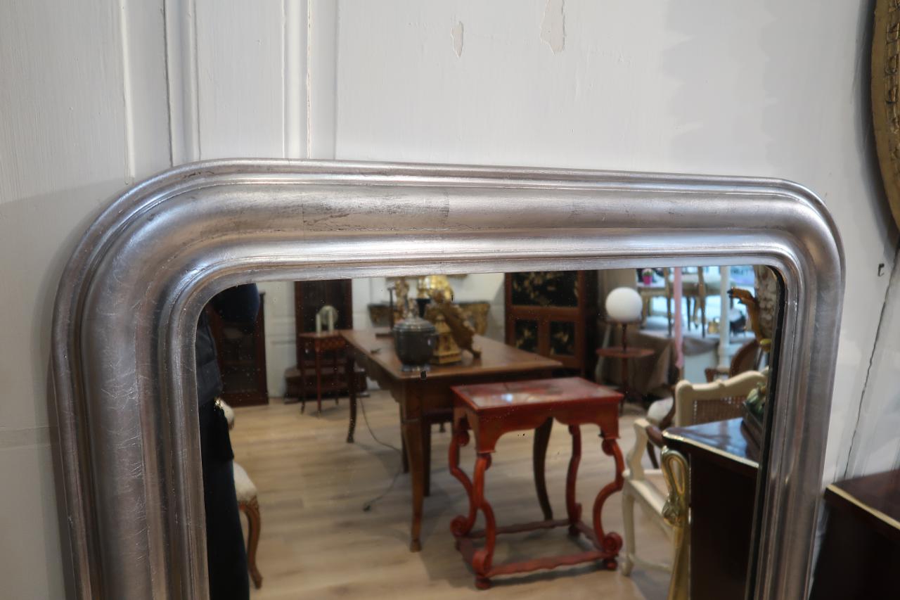 Mirror era Louis Philippe restored silver leaf 95x135cm