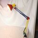 Lampe architecte, articulée, multicolore, postmoderne, 1980