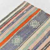 6x12 Pale Orange Green Handmade Vintage Rug, 174x359Cm