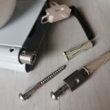 Vintage metal and opaline wall lamp