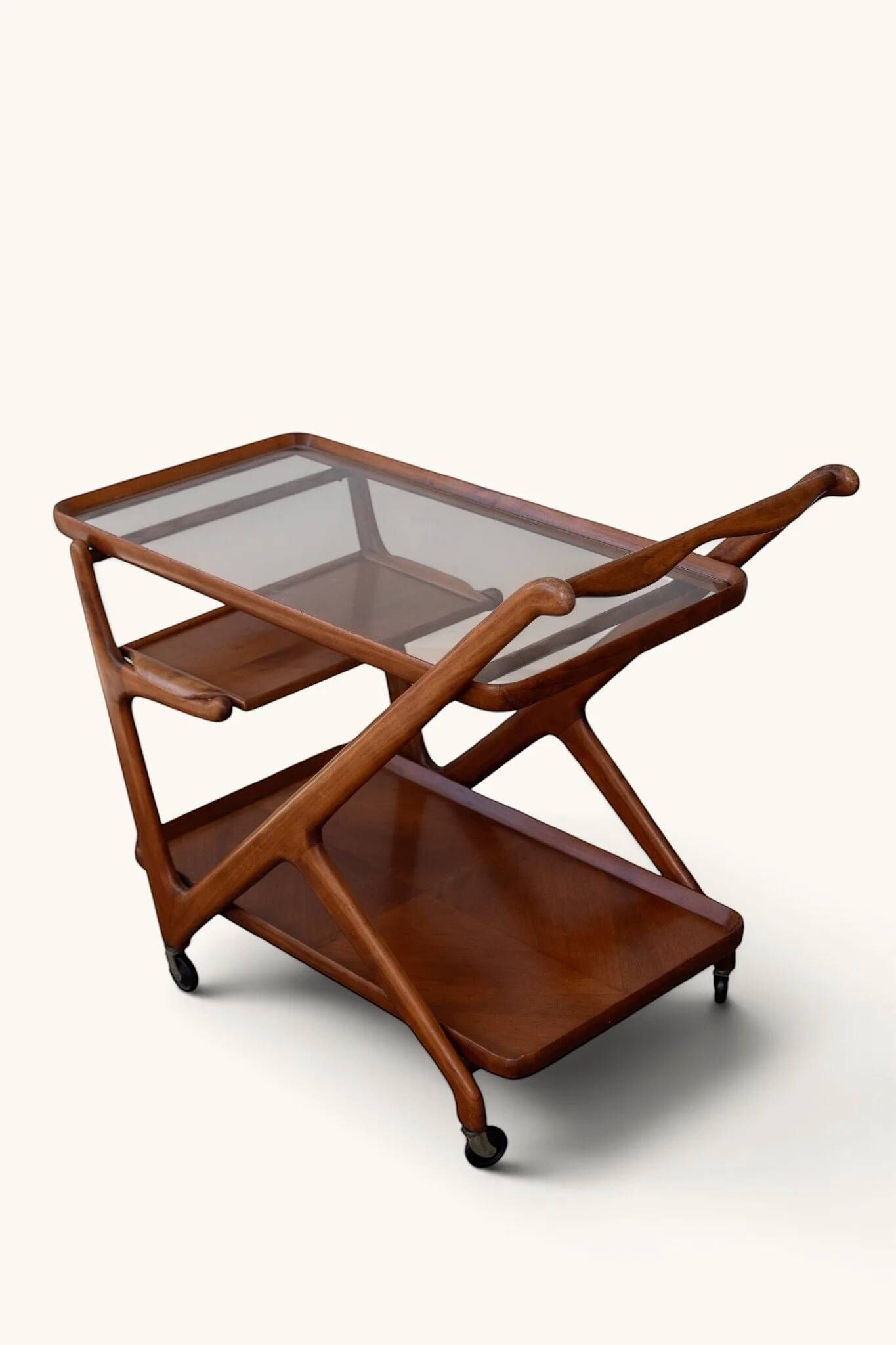 Bar cart by Cesare Lacca for Cassina, 1950s.