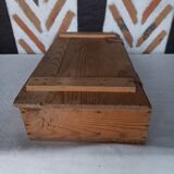 Old compartmentalized wooden box crate
