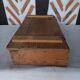 Old compartmentalized wooden box crate