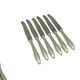 Set of bread knives Modernism, silver-plated brass, Poland, 1950s
