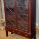 England vitrine in acajou in 2 parties - ports a croisillons