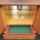 Enfilade laque noire et teck Ameublement NF 1960
