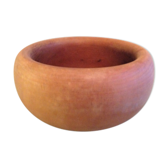 Round cut in solid wood Scandinavian style / vintage 60s-70s