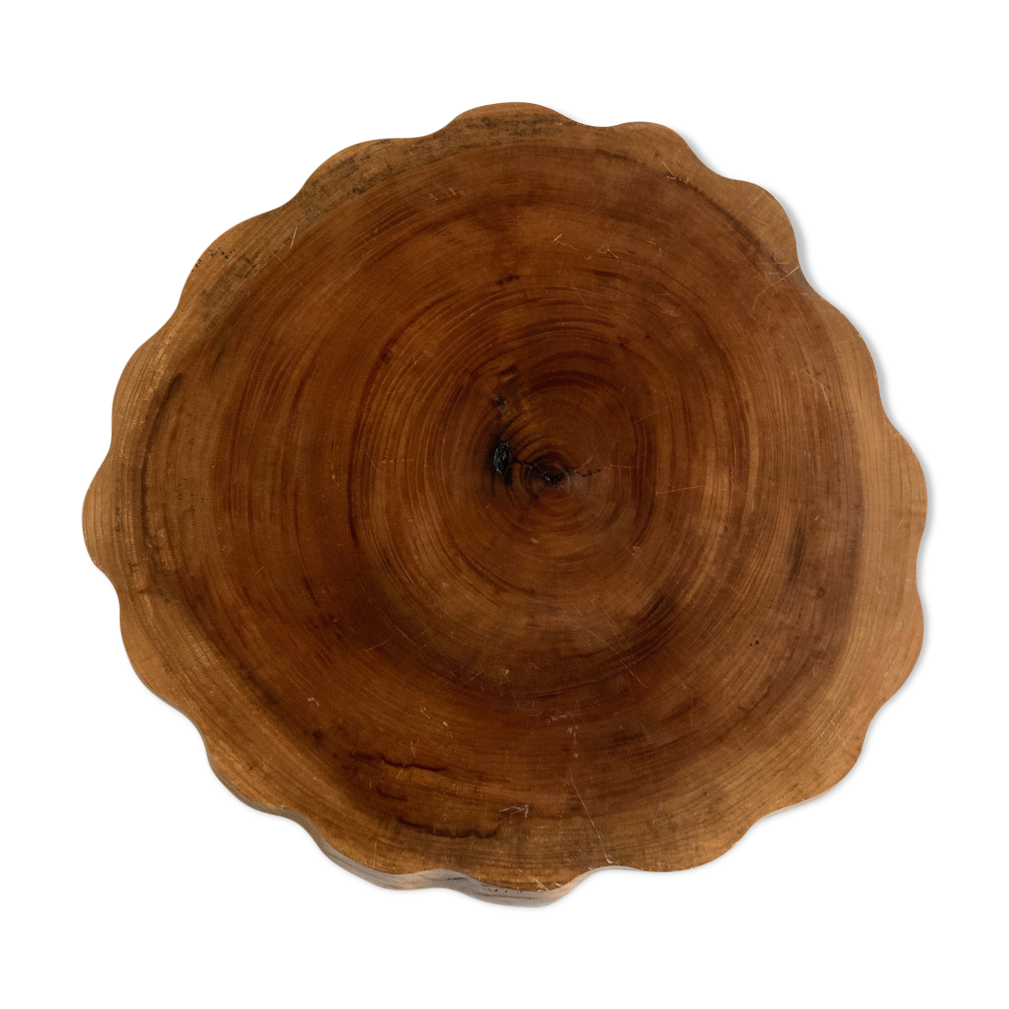 Massive elm log tray Japan 1970