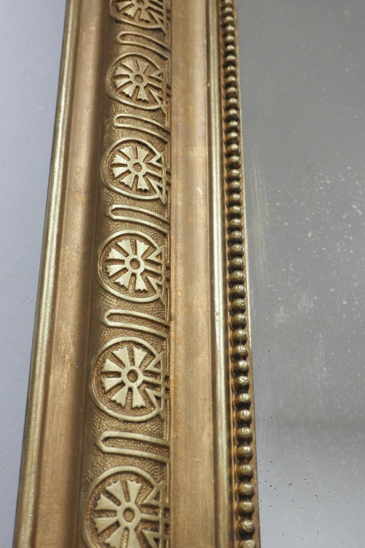 Very large Louis Philippe gilded trumeau mirror