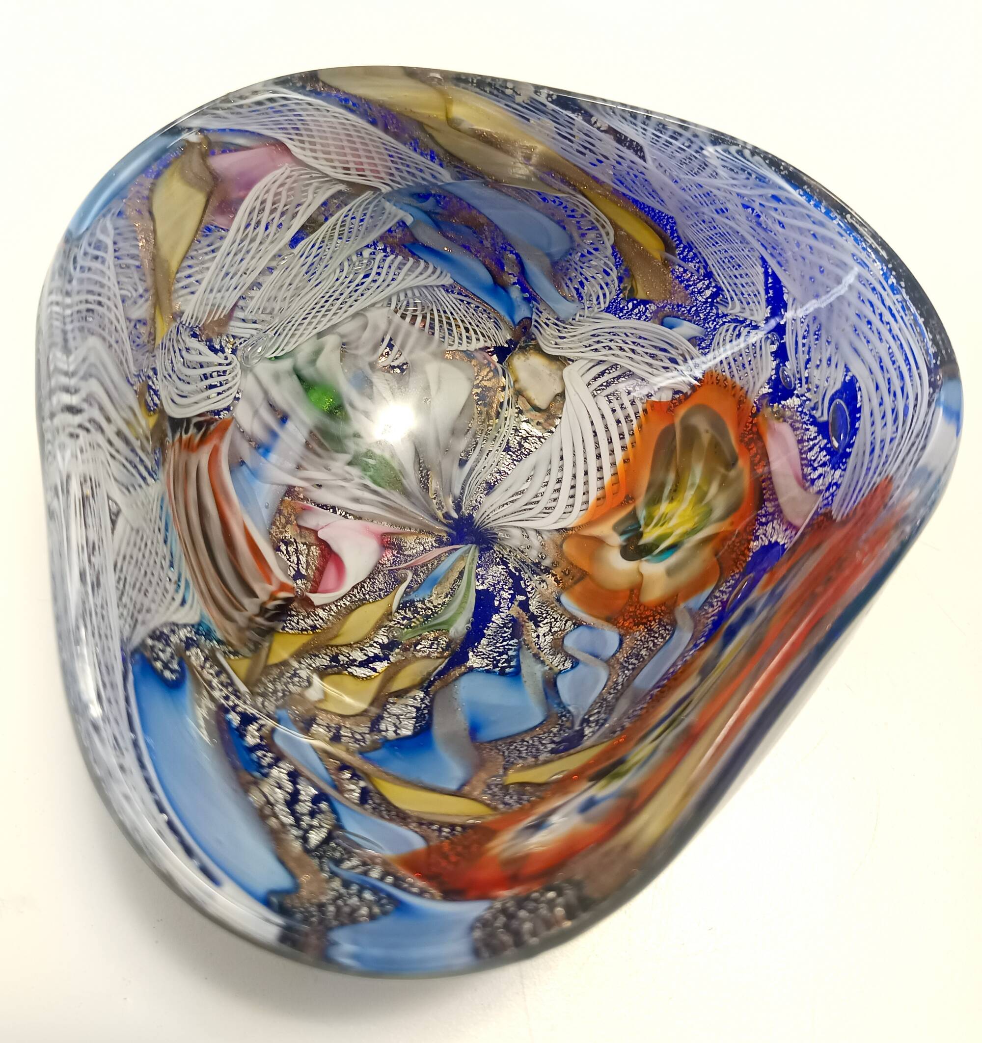 Polychrome Murano Glass "Tutti Frutti" Ashtray / Vide-Poche by Avem