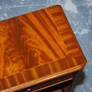 Vintage Georgian Style Walnut Bedside Tables, Set of 2