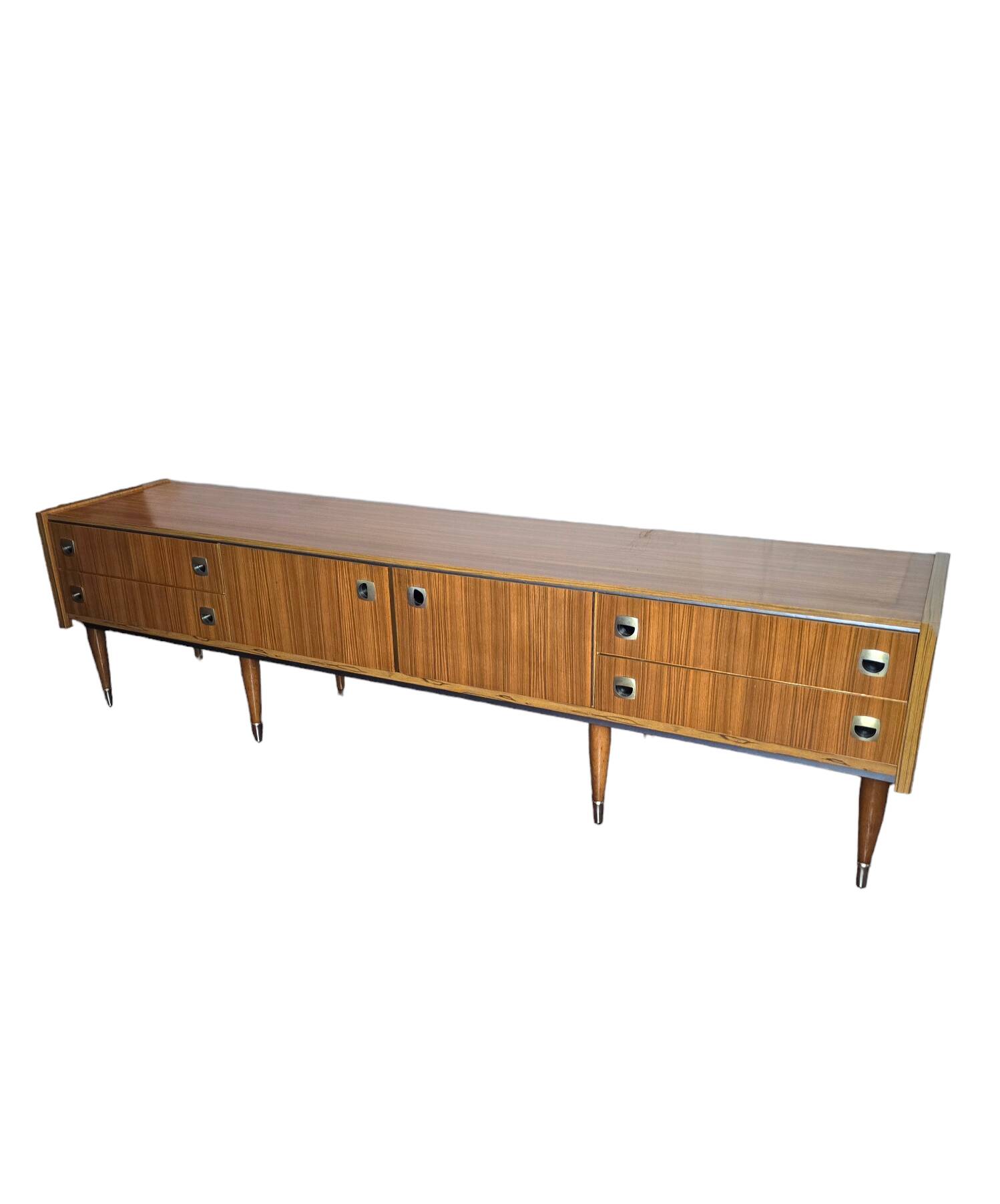 Scandinavian low sideboard from the 60s in teak