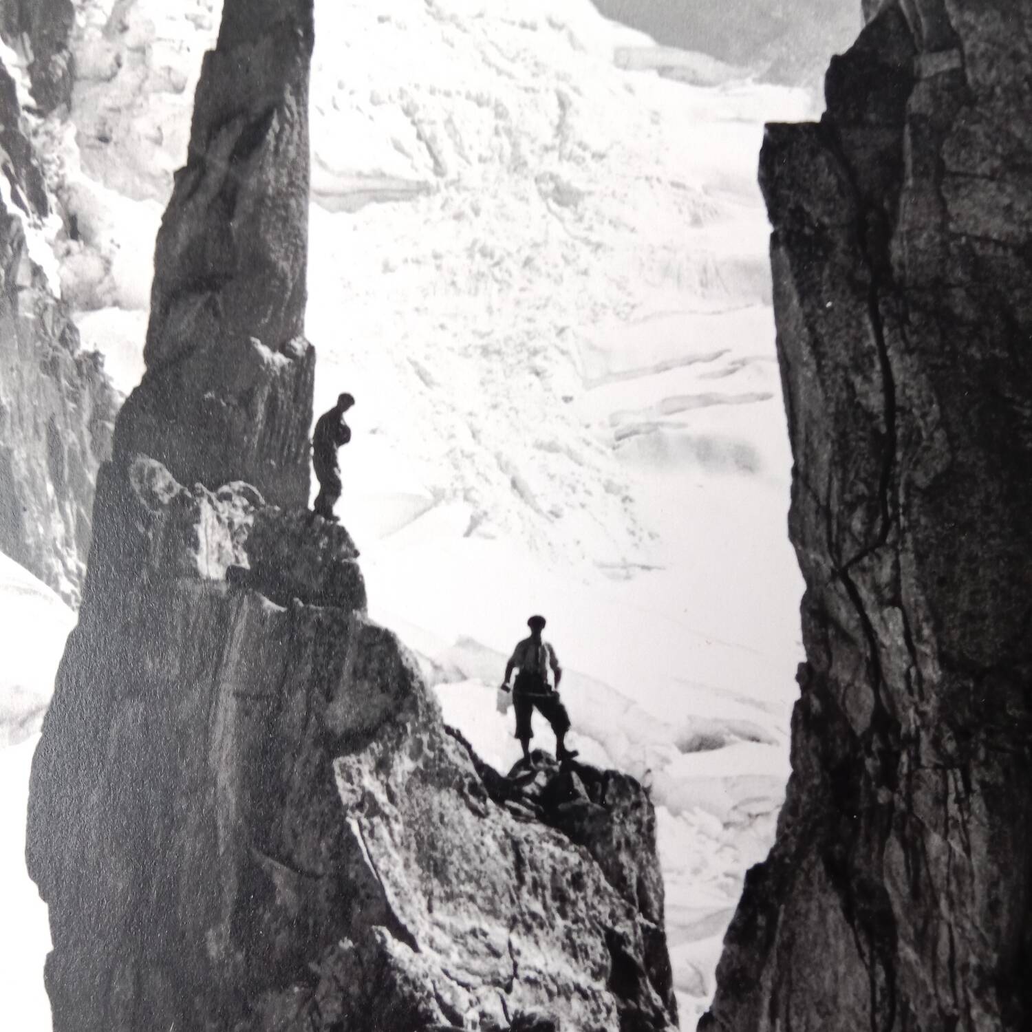 Mont-Blanc Mountain original photograph 1950 Pierre Tairraz