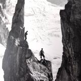 Mont-Blanc Mountain original photograph 1950 Pierre Tairraz