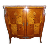 meuble marqueté 2 portes