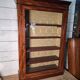 Late 19th century mahogany shop display cabinet.