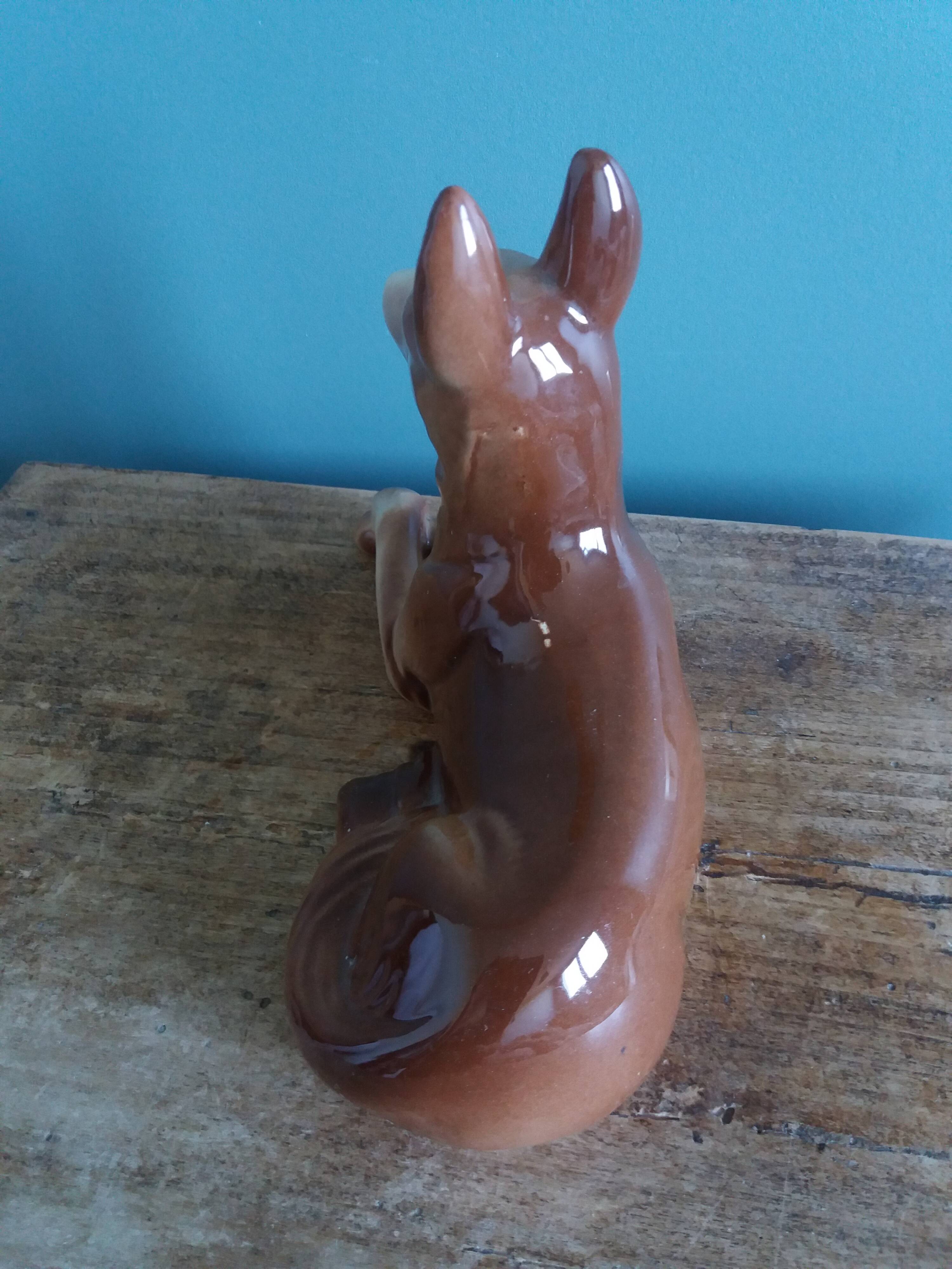 Saint Clement earthenware dog