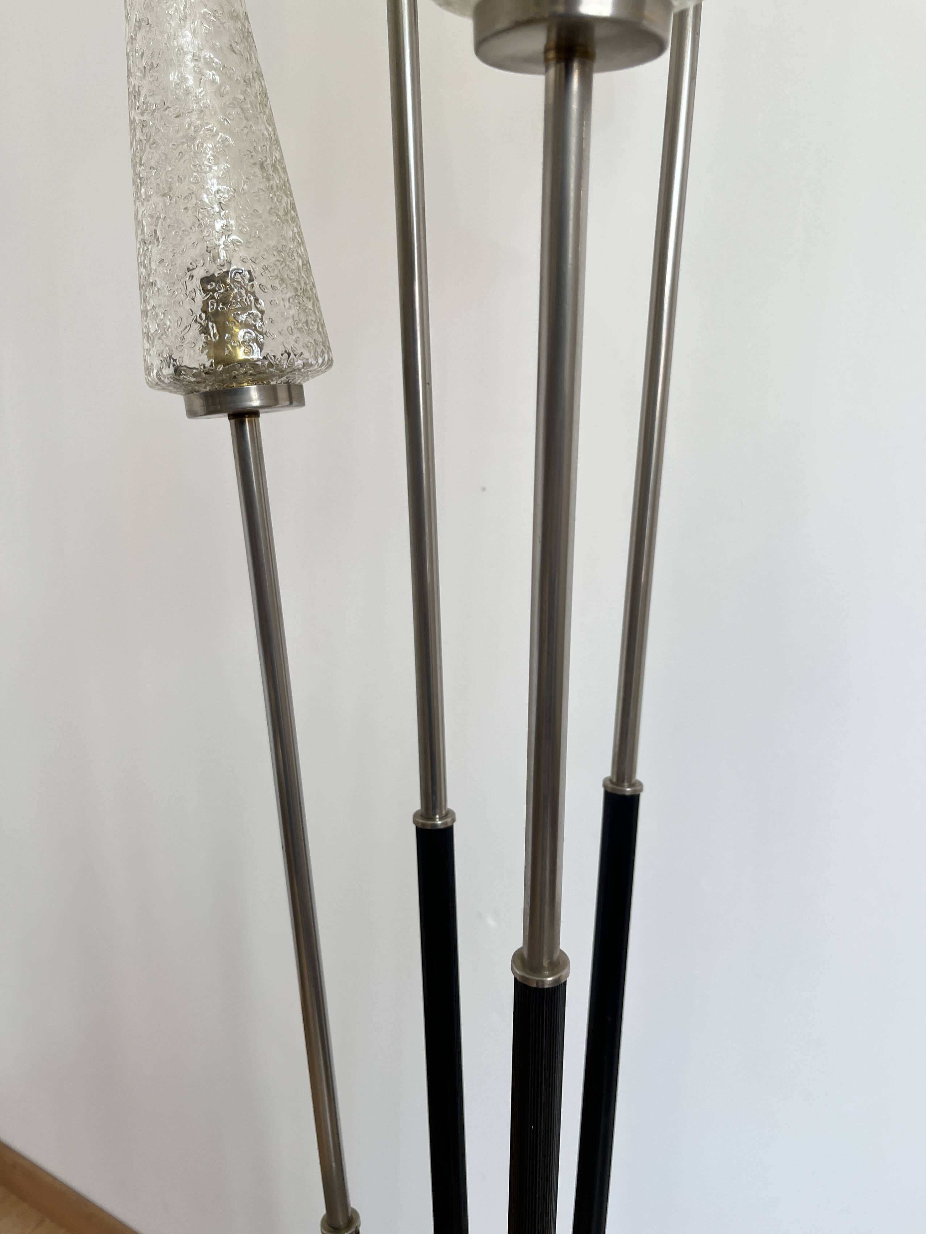 Lampadaire 4 feux design italien vers 1950