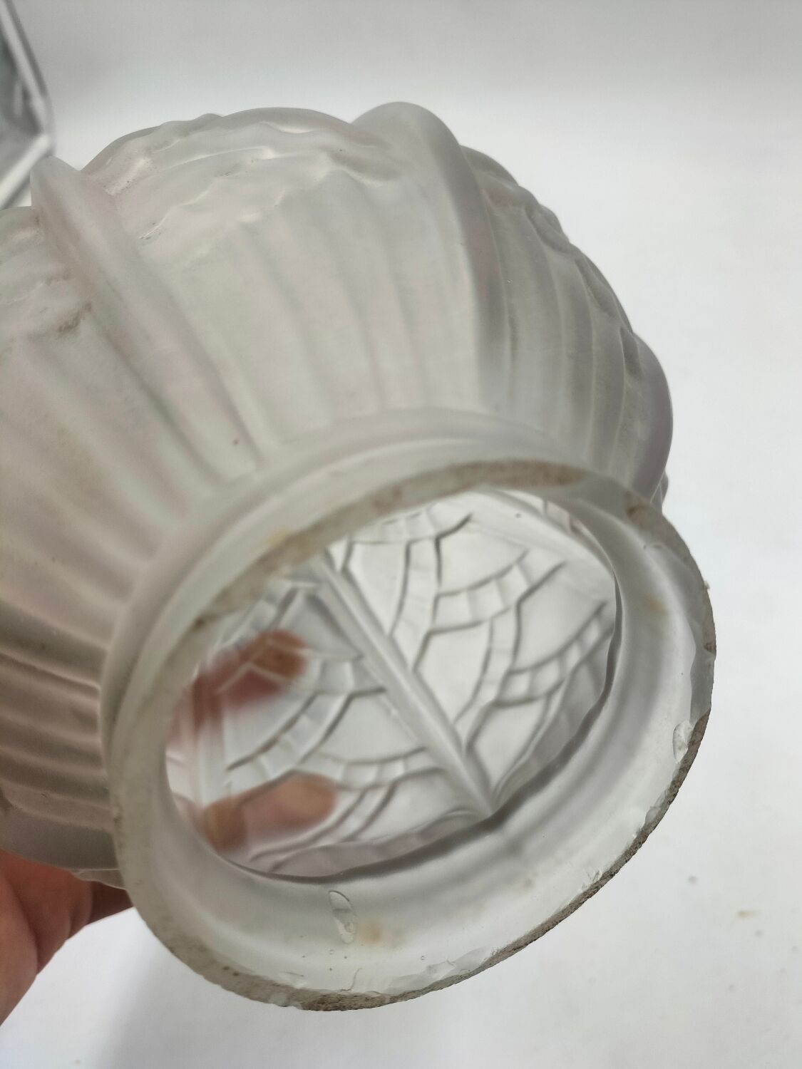 Art Deco glass pendant light