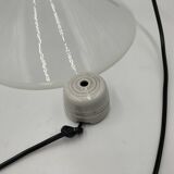 Pair of opaline pendant lights