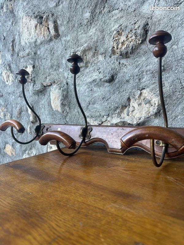 Portemanteau ancien 5 patères