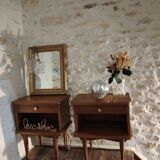 Pair of 70's bedside tables