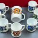 Pitcher and mugs mobil vintage 70s lot of 8 pieces