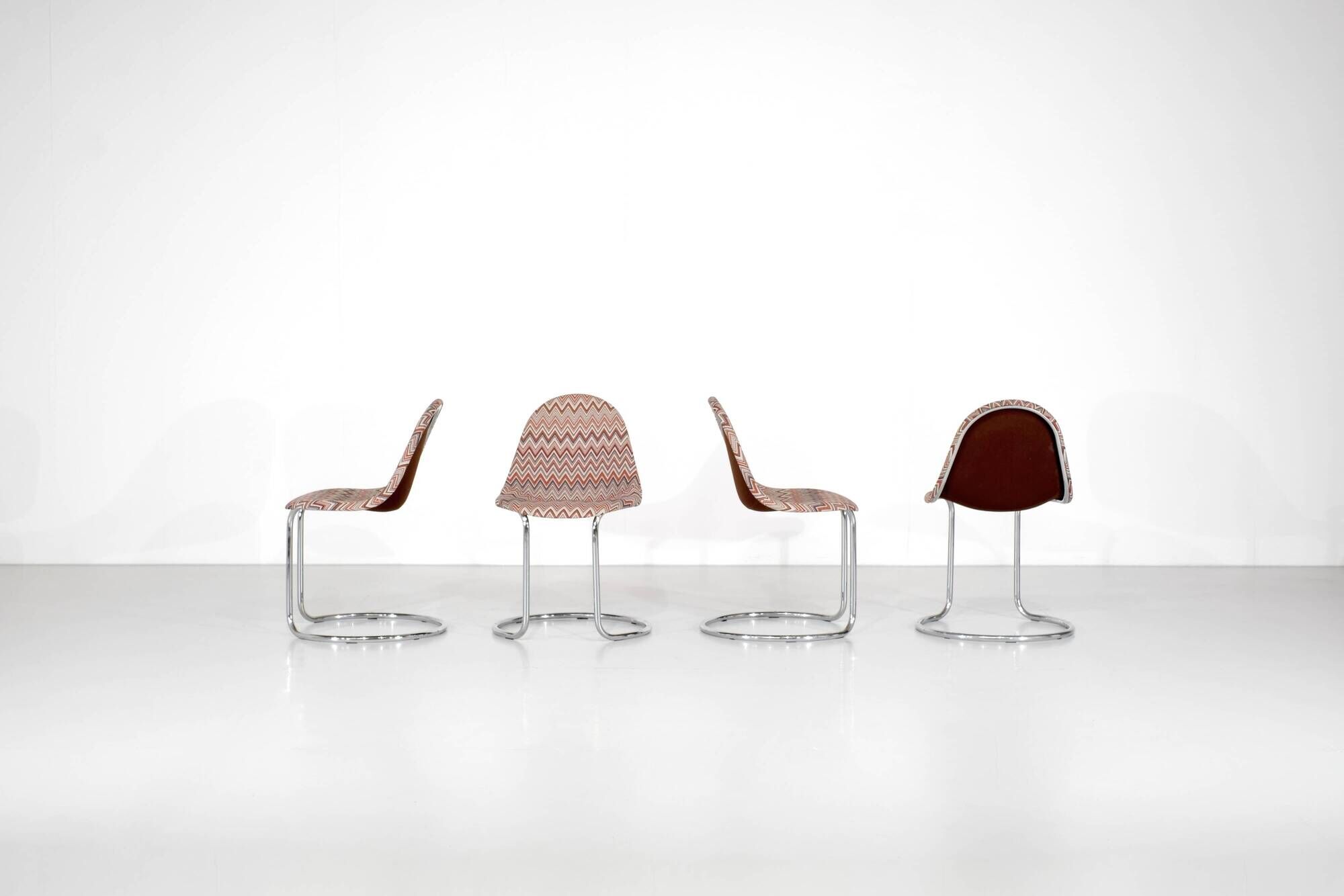 Set of "Maia" chairs by Giotto Stoppino for Bernini, Italy 1970s