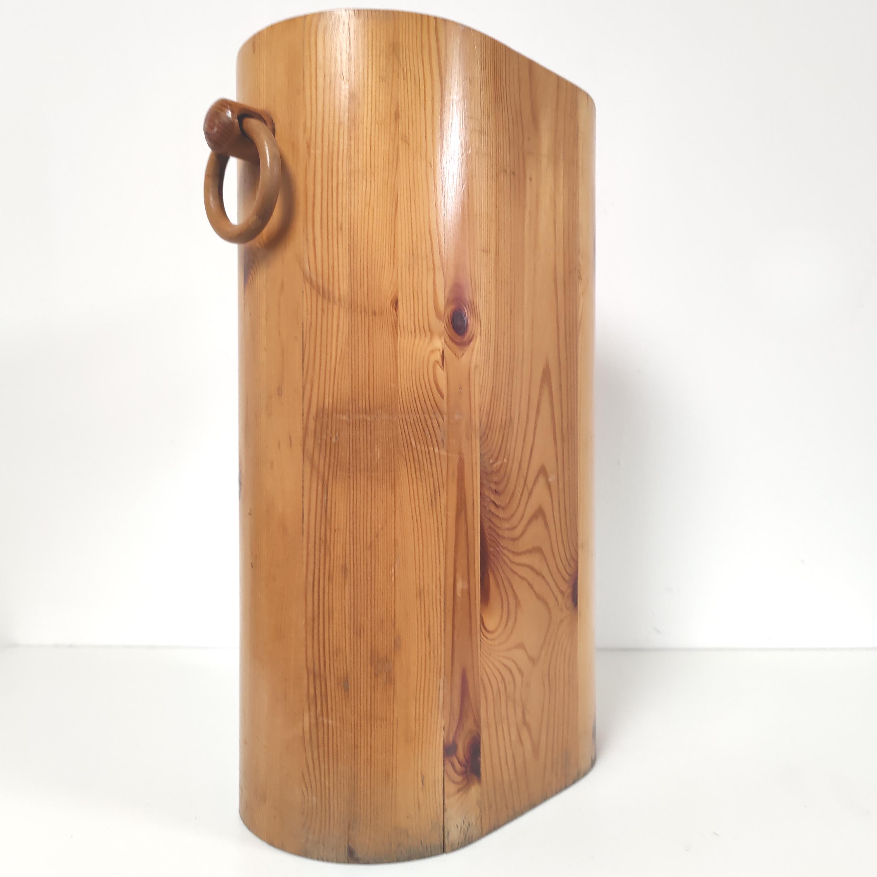 Vintage solid pine umbrella rack