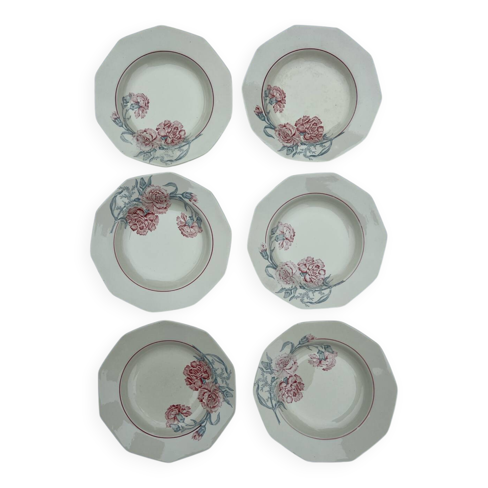 Saint Amand plates "Antibes"