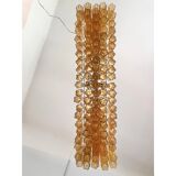 Contemporary Rectangular Luxury "Tronchi" Murano Glass Gold Chandelier
