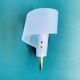 Pair of minimalist vintage seventies blue plastic and plexiglass wall lights