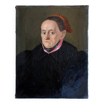 Artiste Biedermeier, Portrait de femme, 1840, huile sur toile,