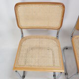 Set of 5 vintage Cesca chairs by Marcel Breuer