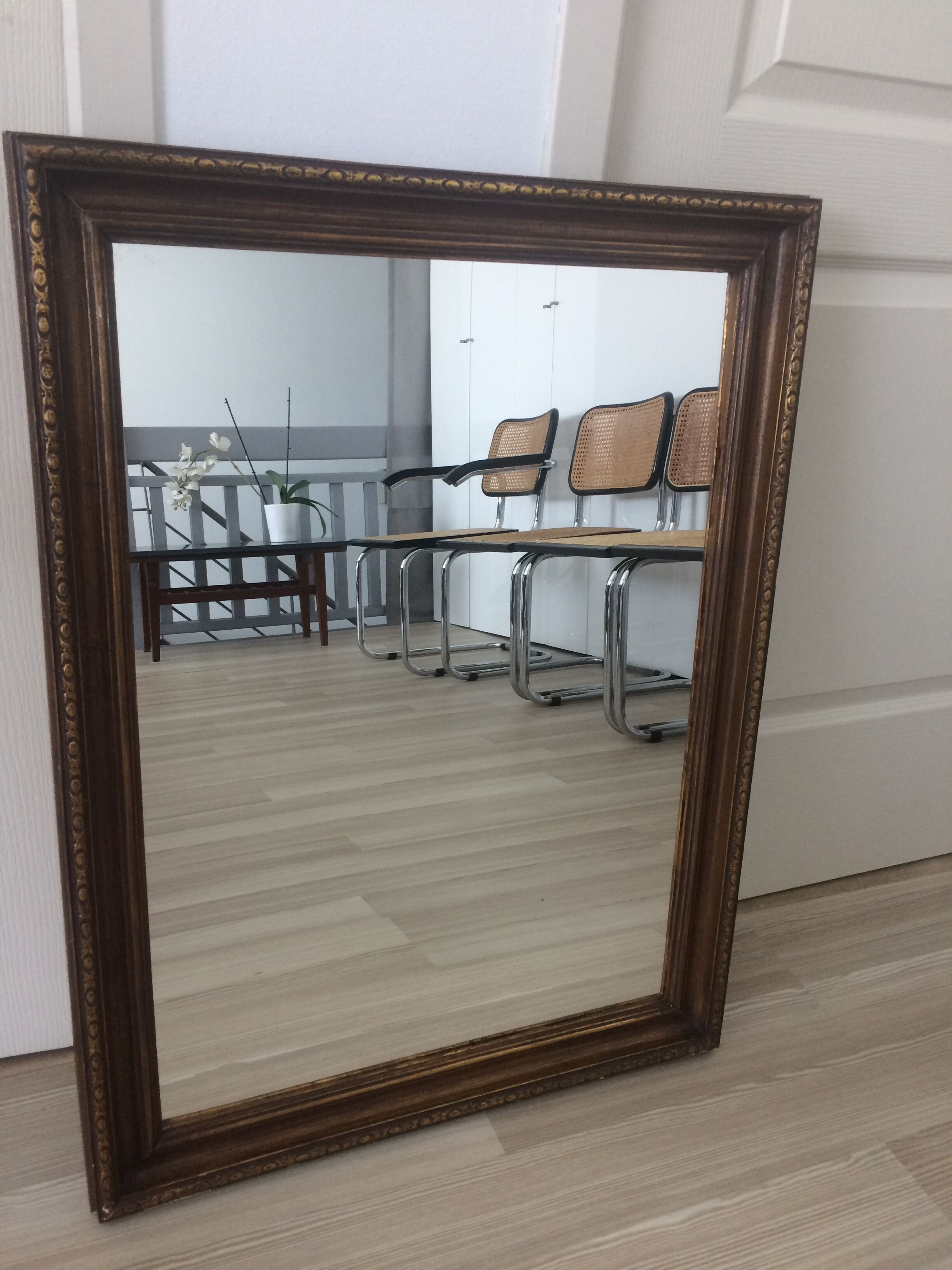 Old gold, bronze mirror 80x60cm