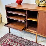 Teak Lowboard Chest of Drawers, Denmark 1960s/1970s, Mid-C, Vintage