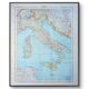 Italy, original map printed in 1907.